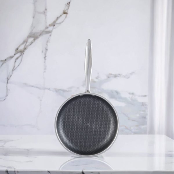 SS Frypan with Mesh Design