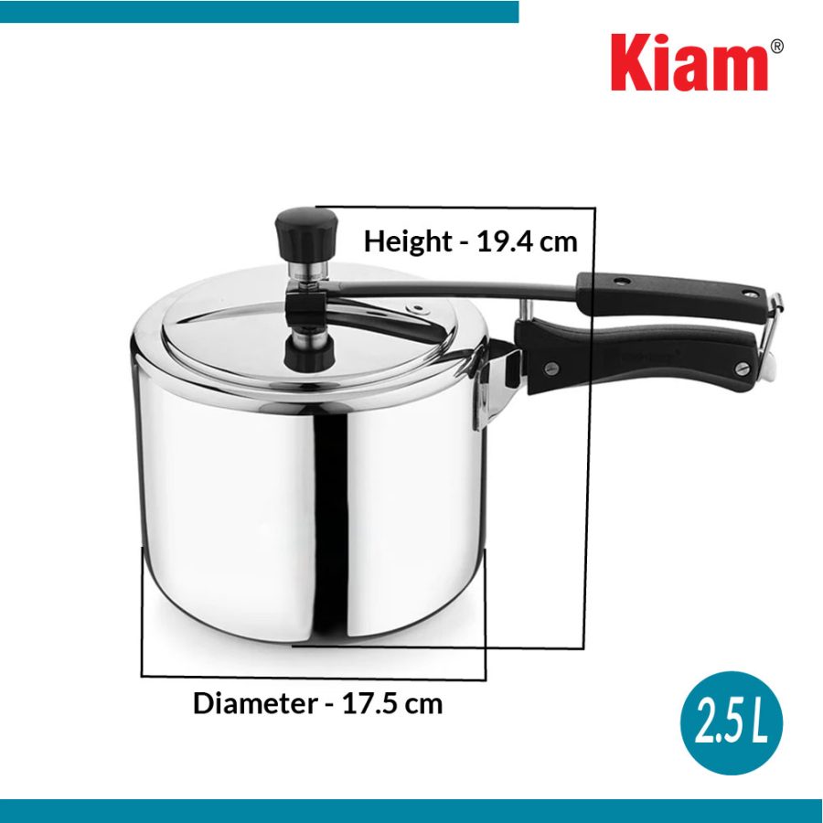 Tri-Ply Inner Lid Pressure Cooker Straight 2.5 L - Image 5