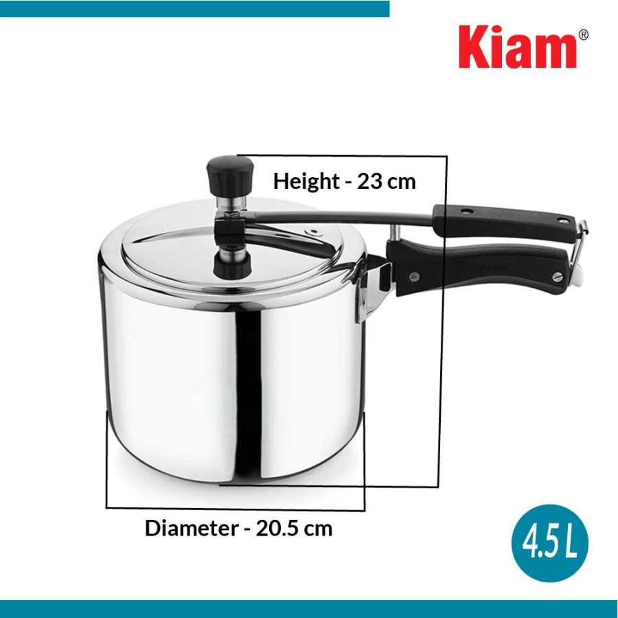 Tri-Ply Inner Lid Pressure Cooker Straight 4.5 L - Image 5
