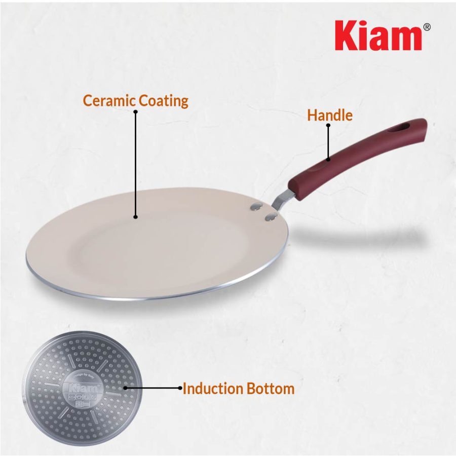 Forged Roti Tawa Maroon Red - Image 3