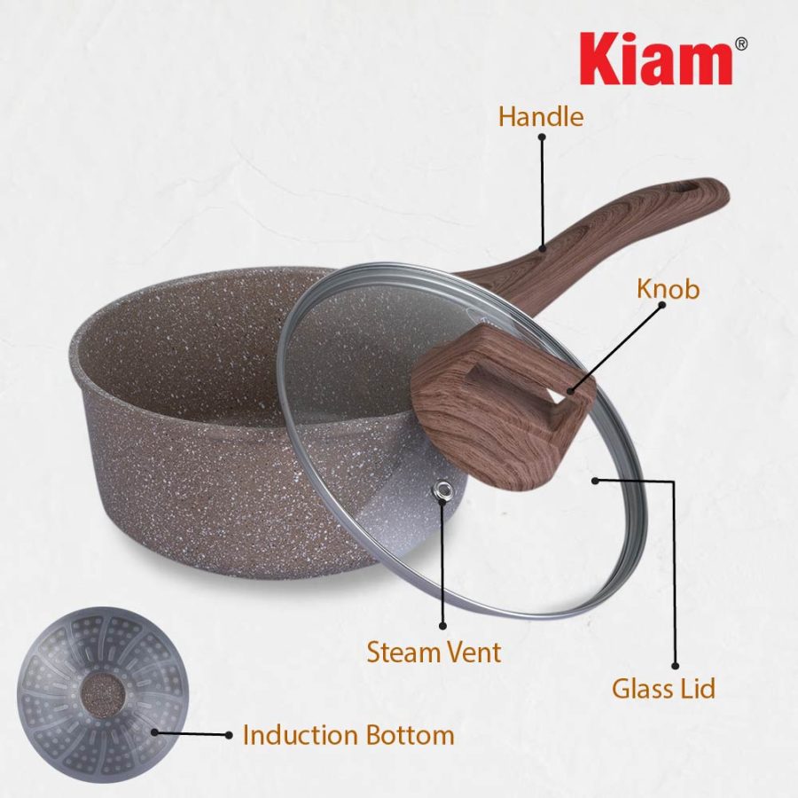 Die Casting Milkpan Light Biscuit - 18 cm - Image 3