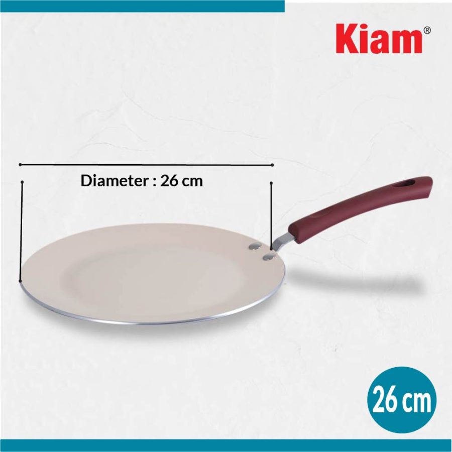 Forged Roti Tawa Maroon Red - Image 4