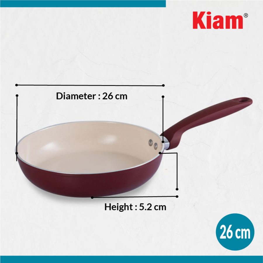 Forged Frypan Maroon Red - Image 4