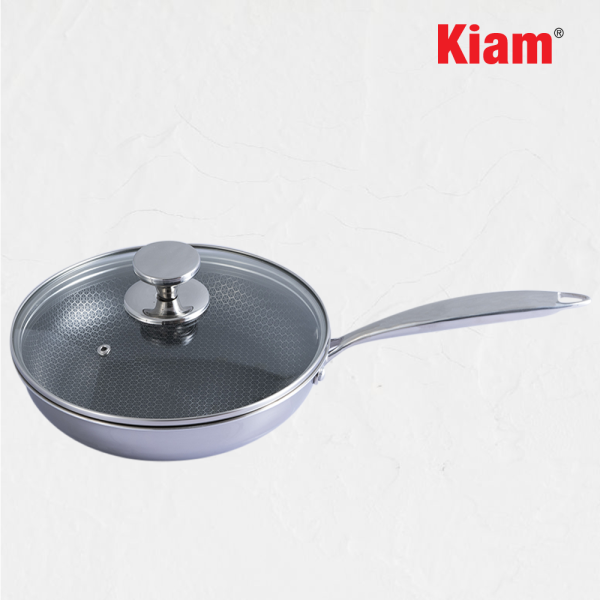 Tri-Ply Frypan with Mesh Design