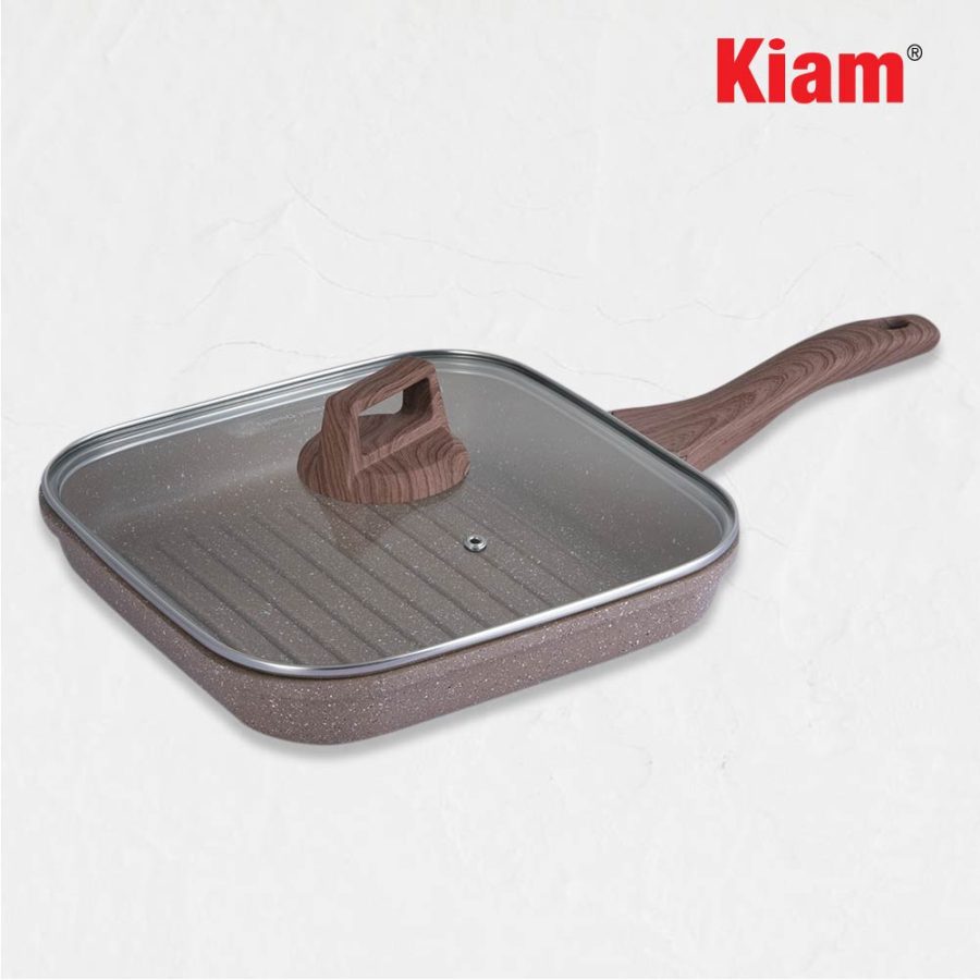 Die Casting Grill Pan Light Biscuit - 26 cm