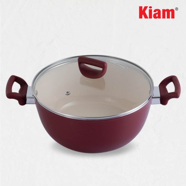 Forged Belly Casserole Maroon Red