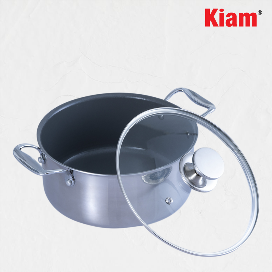 Tri-Ply Straight Casserole with Ceramic Coating - Image 2
