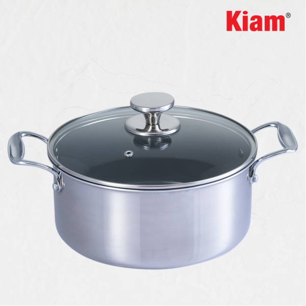 Tri-Ply Straight Casserole with Ceramic Coating