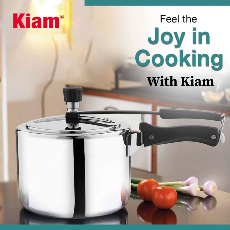 Tri-Ply Inner Lid Pressure Cooker Straight 6.5 L - Image 2